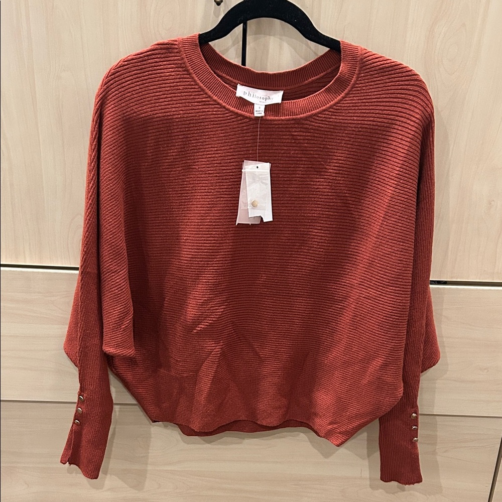Philosophy Viscose Blend Garment in Rich Rust size Small